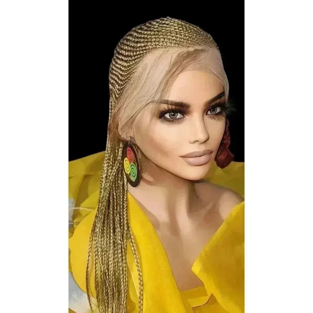 100% handmade, Braided wigs blond Wig NWT Ghana Weave absolutely gorgeous. - Picture 7 of 15